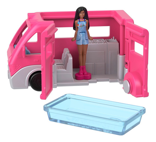 Barbie Mini Barbieland Vehículo Muñecas Camper De Los Sueños Color Multicolor