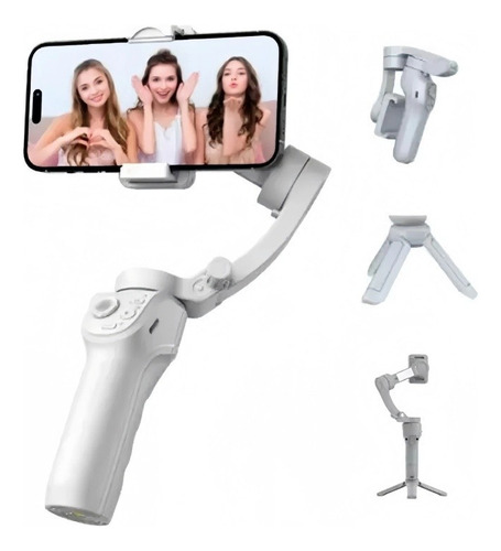 Estabilizador Gimbal Celular Com Rastreamento Facial 3 Eixos