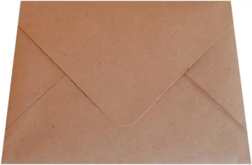 Sobres de invitación de papel kraft marrón., Marrón