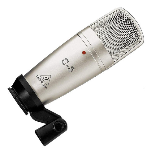 Micrófono Behringer C-3 cardioide, omnidireccional plateado