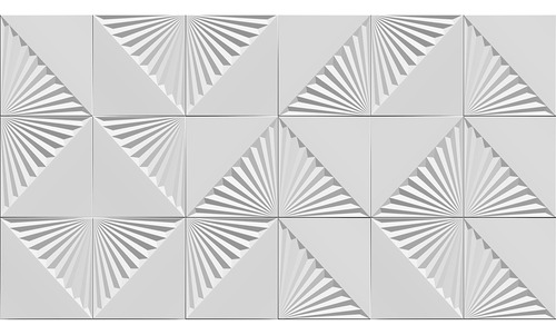 Revestimiento Decorado Origami Blanco 33x60.5 Mate 12 Piezas