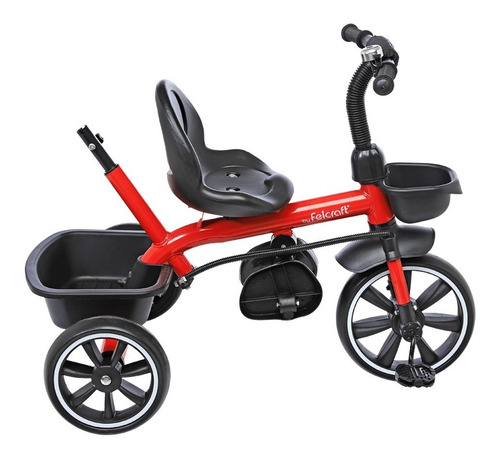 Triciclo Infantil Reforzado Manija Direccional Fit Color Rojo