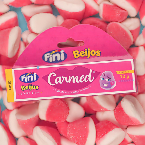 Hidratante Labial Carmed Fini Beijos 10g Suave E Colorido