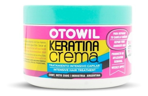 Baño De Keratina En Crema Otowil De 250 Grs