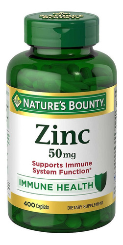 Zinc Nature's Bounty 50mg X 400 Pasti - Unidad a $1