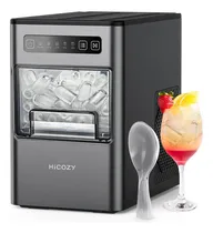 Comprar Hicozy Máquina Para Hacer Hielo De Encimera, Hielo En 6 Minutos, 24 Lb\u002Fdía, Portátil, Regalo Con Autolimpieza, Para Apartamento\u002Fdebajo De Gabinete\u002Fcocina\u002Foficina\u002Fcamping\u002Fcasa Rodante\u002Fbar (gris Oscuro)