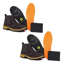 Comprar Kit Bota Botinas Masculinas Para Trabalho Roça E Agricultura
