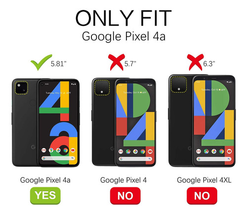 Bentoben Pixel 4a Case, Google Pixel 4a Case, Slim Fit Glow