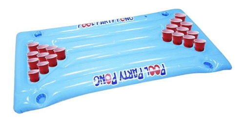 Inflable Beer Pong Cerveza Fiesta Juego Piscina Partida