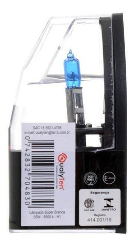 Imagem 2 de 3 de Lâmpada H1 12v 55w 8500k (2 Unidades)