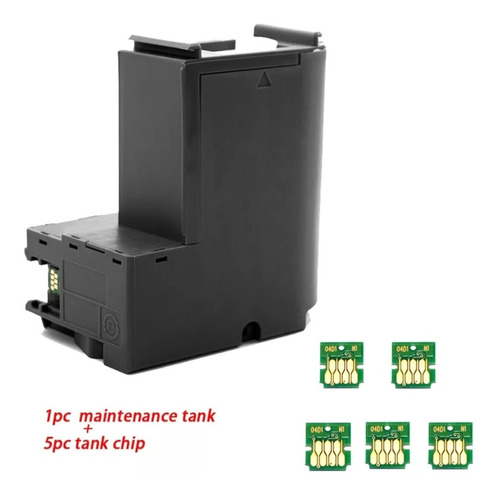 Kit Caja Mantenimiento T04d1 + 5 Chips Epson L14150