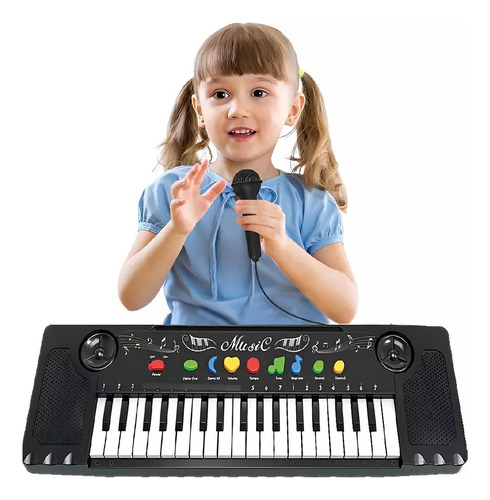 Organo Musical Infantil Piano Para Niños Microfono Teclas Varios