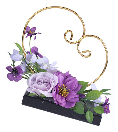 Exibição De Flores De Casamento Cesta De Cesto De Roxo