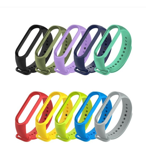 Pack 10 Correas Recambio Varios Colores Xiaomi Mi Band 5/6