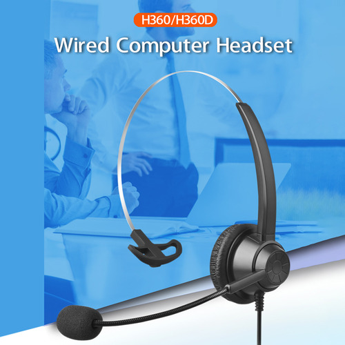 Auriculares De Computadora Con Cable De 3.5 Mm Con Micrófono