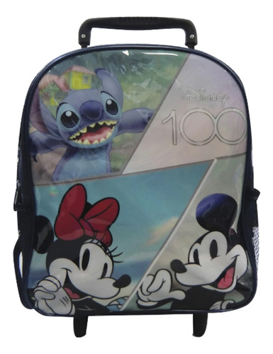 Mochila Infantil Disney 100 Años 30x24x20 Cm Escolar Ruedas