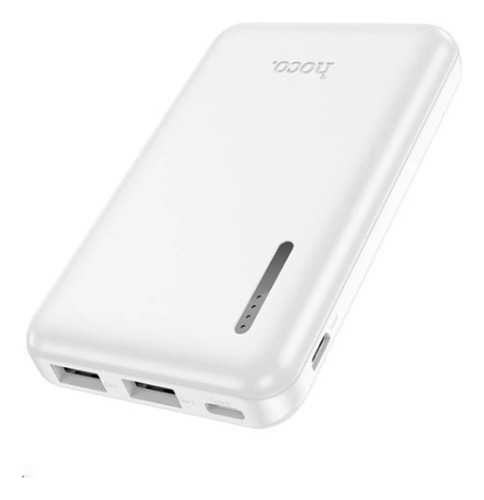 Power Bank Ultra Slim J115 Hoco 5000 Mah Usb Calidad Premium Color Blanco