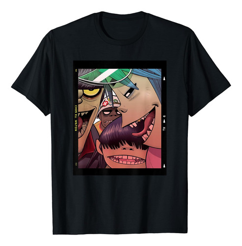 Polera Gorillaz Polaroid Slide