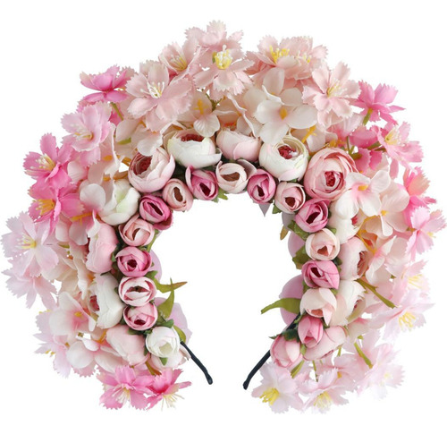 Diadema De Flores China Han Para Festivales Y Ocasiones