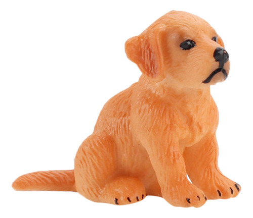 Simulação Pintada À Mão De Boneca E Dog Statue Plastic Puppy