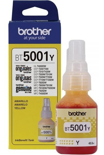 Tinta Brother Bt5001 Amarillo Original