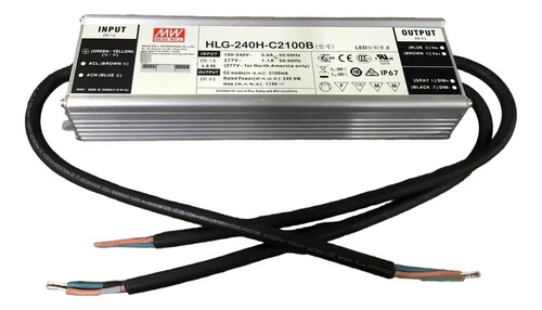 Fonte Driver Led Mean Well Hlg-240h-c2100b 119vdc 2.1a