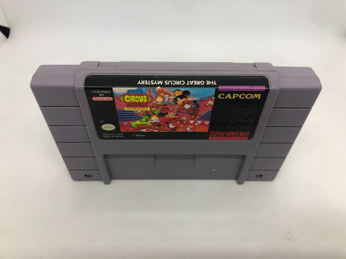 Jogo The Great Circus Mystery Super Nintendo Original Capcom (Usado)