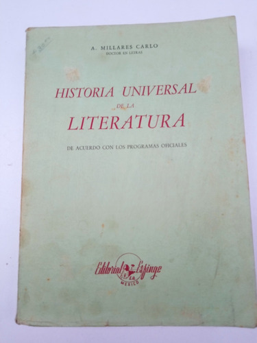 Historia Universal De La Literatura