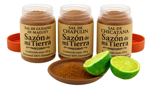 Pack Sales De Chile, Gusano De Maguey, Chapulin Y Chapulin