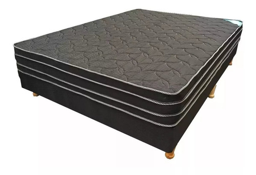 Sommier Colchon Prodotto Black 2 Plazas 190x130cm Resortes 