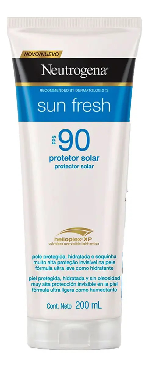 Protetor Solar Fps ​90 Sun Fresh ‌200ml Neutrogena