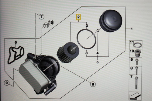 Bmw Filtro Aceite Motor 3' F30/5' F10-11/x1 E84/ Z4 E89