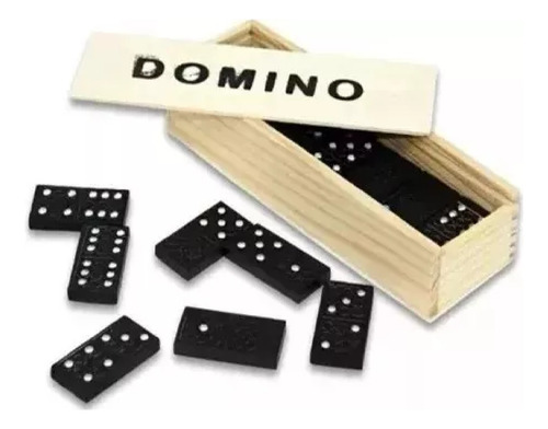 Domino Económico Juego Mesa Madera Clasico 5 Pzas Mayoreo