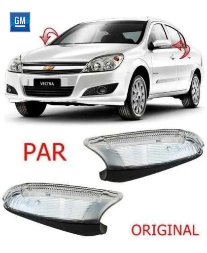 Par Pisca Seta Retrovisor Vectra 2009 2010 2011 Original