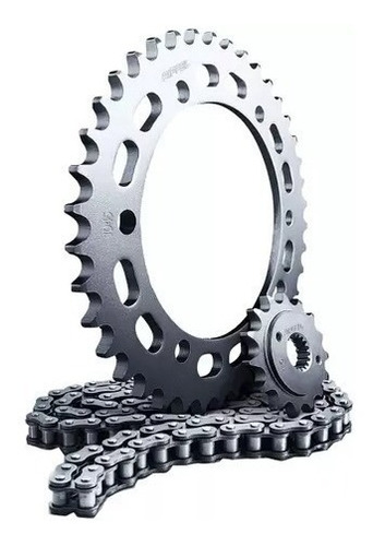 Imagem 2 de 2 de Kit Relaçao Yamaha Xtz 125 Premium 48z X 14 Z - 428h X122l