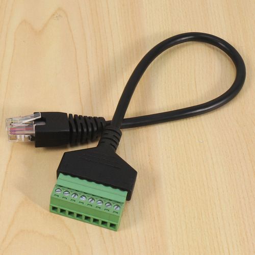 Hh Cabo Conector Rj45 Macho Para Terminal De Parafuso De 8