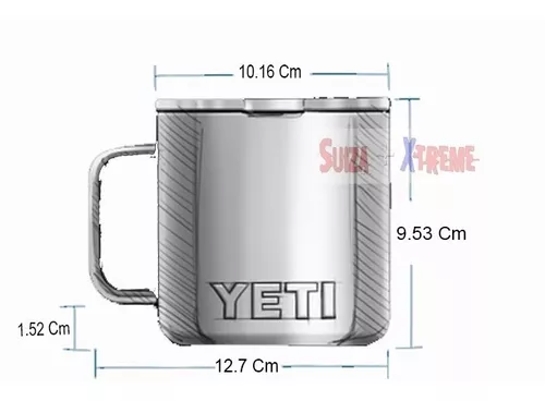 Taza térmica de viaje inoxidable Yeti Rambler 591 ml Negra ♨️ La