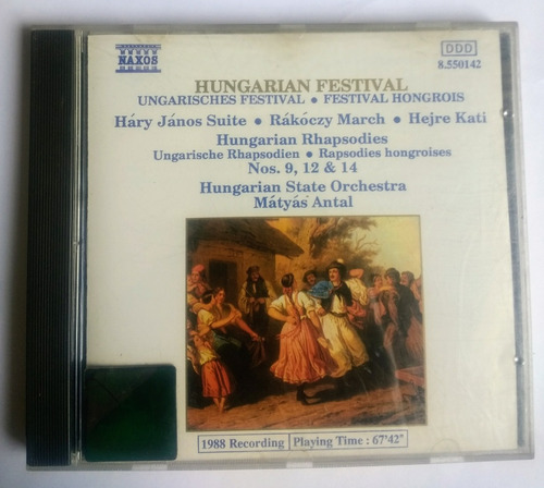 Hungarian Festival Hary Janos Suite Rakocsy March Antal Cd 