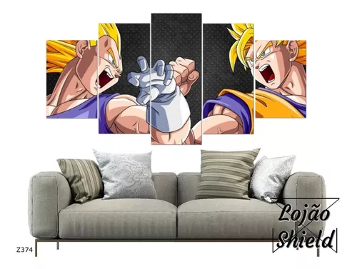 Dragon Ball Z - Quadro Decorativo Son Goku Super Saiyajin - Zona Criativa