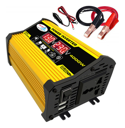 Inversor De Corriente Para Auto Portátil Cc 12v M