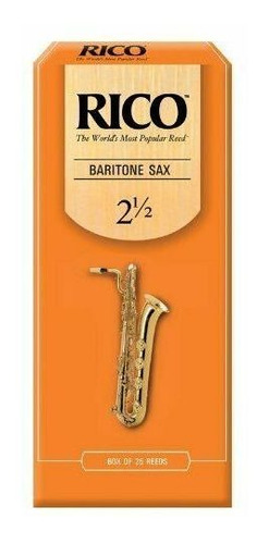 Set De 25 Cañas Para Saxofón Barítono Fuerza 2.5 Rico