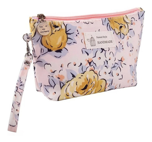 Cosmetiquera Bolsa Almacenamiento Impermeable Amarilla