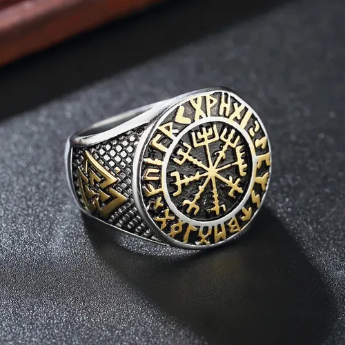 Anillo brujula vikinga cheap