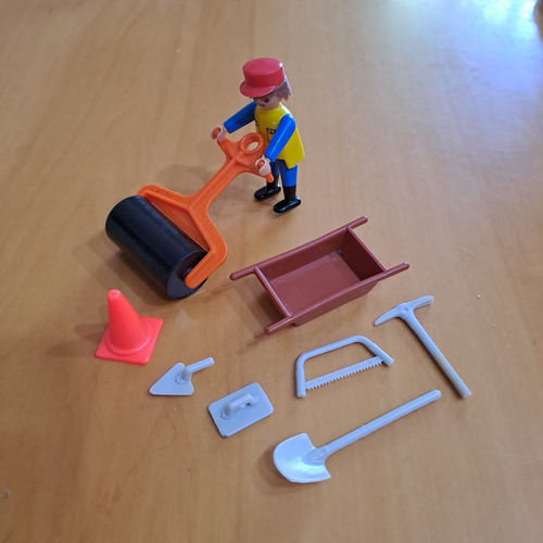 Playmobil Geobra 1974 Constructor Con 8 Accesorios