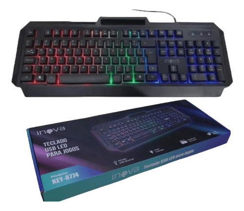 Teclado Gamer Para Computador Com Fio Inova Key-8774