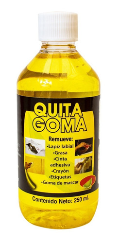 Quita Goma El Poder Del Citrico Liquido 250 Ml Grasa