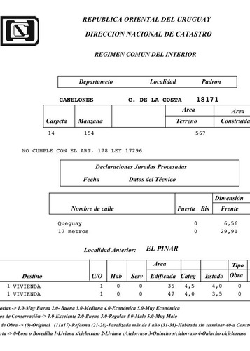 Venta Terreno El Pinar