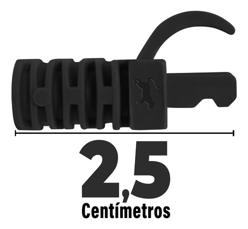 Conectores Rj45 Cat6 Kit 50 Unidades + Capa Protetora Boot