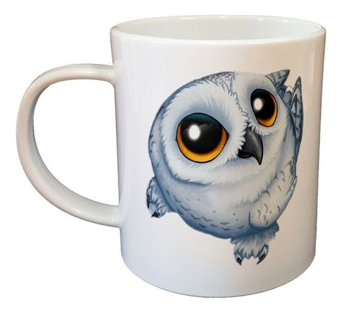 Taza De Plastico Buho Lechuza Dibujo Art Animal Alas