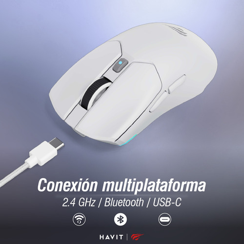 Mouse Gamer Inalámbrico/cable Havit Ms974wb Rgb 12000 Dpi